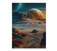 Mars-like Desert with Giant Planet Picture Puzzle for Adults, 500 PCS