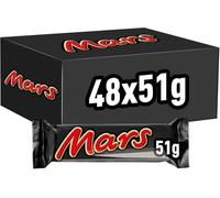 Mars Milk Chocolate, Caramel & Nougat Bars Bulk Box, 48 Bars of 51g