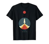 Mars Mission Value Graphic T-Shirt, Men, Black, L