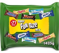Mars Mixed Milk Chocolate Fun Size Variety Bulk Party Bag, 71 Bars 1425g | Mixed Chocolate Bars Bag, Assorted Party Sweets, Perfect for Halloween Treat Bags & Family Movie Night Snacking