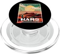 Mars National Park Vintage Retro Park Poster Style Martian PopSockets PopGrip for MagSafe