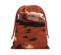 Mars Planet Print Gift Drawstring Bag Reusable Pouch Festive Decor Party Favor Daily Storage Sack