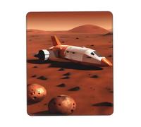Mars Planet Print Small Desk Pad,Rubber Base with Precision Stitched Edges,Perfect for Office,Gaming
