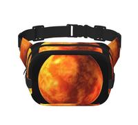 Mars Planet Print Waist Pack Fanny Pack Belt Bag for Men Women,Waterproof Adjustable Strap 3 Pockets for Outdoor Travel