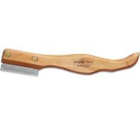 Mars Professional Dog Stripping Knife Grooming Tool with Ergonomic Handle, Specialty Double Usage, Made in Germany, Medium