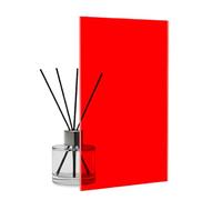 Mars Red Fluorescent Acrylic Sheet Perspex Panel - 3mm Thickness - For Laser Cutting, Crafts, Signage, & DIY Projects - Mars Red 4T56 Perspex (1, A4 (21cm x 29.7cm))