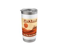 Mars Rover Get Lost in The Red Dust Retro Space Exploration Stainless Steel Insulated Tumbler