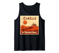 Mars Rover Get Lost in The Red Dust Retro Space Exploration Tank Top