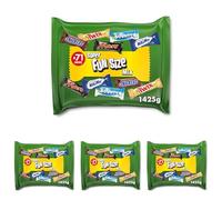 Mars, Snickers, Twix and More Assorted Minis, Fun Size Chocolate Bars, 1.4 kg, 71 Bars (Pack of 4)
