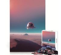 Mars Space Ship 1000 Piece Jigsaw Puzzles for Teenagers Jigsaw Intellectual Fun Light Recreation Fine Cut Unique Xmas Gift size 38x26cm