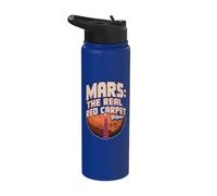 Mars The Real Red Carpet Funny Space Planet Mars Stainless Steel Insulated Water Bottle