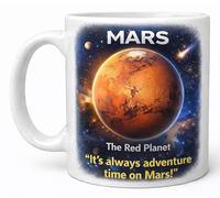 Mars The Red Planet Space Lover Astronomy Quote Coffee Cup Gift Mug