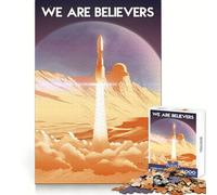 Mars Tour 1000 Pieces Puzzles for Adults Mental Exercise Mindful Escape Snug Lock Xmas Surprise size 38x52cm