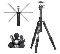 Marsace ET-1551T Camera Tripod Monopod Professional Photographic Portable Reverse Foldable Aluminum Alloy Tripod Compatible with Sony Nikon Canon Camera