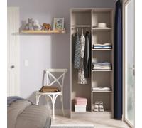 Ready Assembled 2 U Fuji Open Wardrobe (Ready Assembled) in Light Grey Ready Assembled 2 U Light Grey