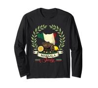 Marsala Sicily Vacation Marsala Italy Flag Souvenir Long Sleeve T-Shirt