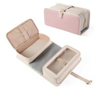 Marscamd Hair Tools Travel Bag with Heat Resistant Mat Compatible with Shark Flexstyle, Hair Tool Organizer for Multi-Stylers and Hair Dryer, Pink, 13.5"L x 7"W x 6"H, Bag