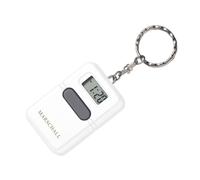 Marschall German Talking Clock as Key Ring, 1107 W, Hourly Time Announcement, Alarm Clock, Large Speaker, Perfect for Seniors, Blind and Dementia Sufferers, White, Modern