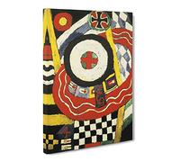 Marsden Hartley The Iron Cross Classic Painting Canvas Wall Art Print Ready to Hang, Framed Picture for Living Room Bedroom Home Office Décor, 30x20 Inch (76x50 cm)