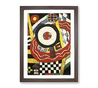 Marsden Hartley The Iron Cross Classic Painting Framed Print | A3 Walnut Framed Wall Art | Ready to Hang | Classic Religious Picture | Living Room Bedroom Lounge Office