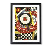 Marsden Hartley The Iron Cross Classic Painting Framed Wall Art Print, Ready to Hang Picture for Living Room Bedroom Home Office Décor, Black A3 (34 x 46 cm)