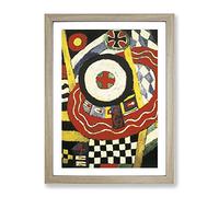 Marsden Hartley The Iron Cross Classic Painting Framed Wall Art Print, Ready to Hang Picture for Living Room Bedroom Home Office Décor, Oak A3 (34 x 46 cm)