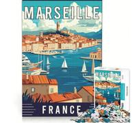 Marseille in France 1000 piece jigsaw | improve memory Interesting stress reduction gifts for friends and family 38x52cm