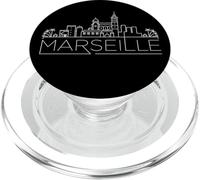 Marseille, Southern France, Minimal Line Art, French Lovers PopSockets PopGrip for MagSafe