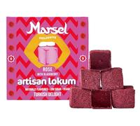 Marsel Delights, Artisan Turkish Delight - Naturally Flavored, Vegan, Gluten-free, No aromas or colorings (Rose)