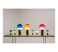 MARSET Dipping Light rechargeable table lamp, green/brass