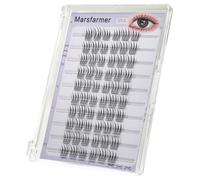Marsfarmer 60 Pcs False Eyelashes Set Self Adhesive 10-12mm Individual Eyelashes No Glue