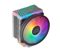 MARSGAMING MCPU44, Dual ARGB CPU Heatsink, 4 Heatpipes HCT, TDP 160W, Ultra-quie