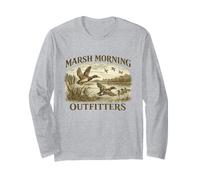 Marsh Morning Outfitters Vintage Mallard Duck Graphic Long Sleeve T-Shirt