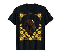 Marsh Tacky Horse Surrounded by Yellow Jasmine Flowers T-Shirt