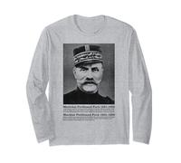 Marshal Ferdinand Foch WW1 Allied Commander Infographic Long Sleeve T-Shirt