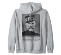 Marshal Ferdinand Foch WW1 Allied Commander Infographic Zip Hoodie
