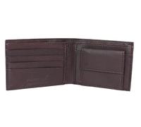 MARSHAL Soft Leather Kids Slim Thin Coin Pouch Bifold Wallet, Burgundy, S, Bifold Wallet