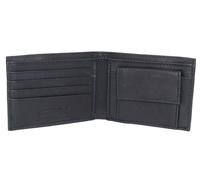 MARSHAL Soft Leather Kids Slim Thin Coin Pouch Bifold Wallet, Navy Blue, S, Bifold Wallet