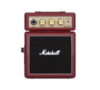 Marshall Amp MS2 Mini Amp: Red | 1W 2" Speaker | Volume, Tone and Overdrive Controls | 9V Battery or AC-powered