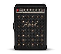Marshall Bromley 450 Portable Party Speaker - Loud 360° Sound with Bass EQ Controls | 40+ Hours Playtime | Bluetooth, 3.5 mm AUX, RCA, Microphone, Instrument Inputs | LED Lights - Black and Brass