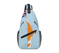 Marshall Islands Flag Map02 Crossbody Sling Bag Crossbody Shoulder Chest Bag Shoulder Strap Waist Fanny Pack Men Women