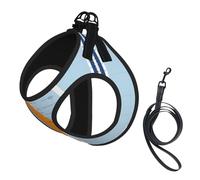 Marshall Islands Flag Map02 Print Pet Supplies Adjustable Step-In Flex Breathable Mesh Dog Harness For Small Medium Dogs, S-L