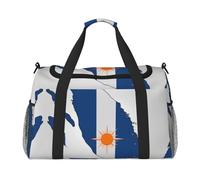 Marshall Islands flag map04 print Travel Duffle Bag Gym Bag for Women,Puffer Tote Bag,Weekender Overnight Bag Organizer, Black, One Size