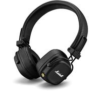 Marshall Major IV On-Ear Bluetooth Headphones - Wireless, Foldable, 80 Hours Playtime, Black