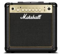 Marshall MG15GR Guitar Combo Amplifer with Reverb, Practice Amp Suitable for Electric Guitar - Black and Gold