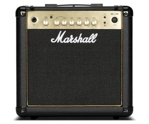 Marshall MG15GR Guitar Combo Amplifer with Reverb, Practice Amp Suitable for Electric Guitar - Black and Gold
