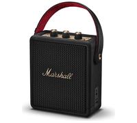 Marshall Stockwell III Portable Bluetooth Home Speaker - True Stereophonic 360° sound | Dust & Water-Resistant | 40+ hours of Wireless Playtime | Charging Bank - Black and Brass