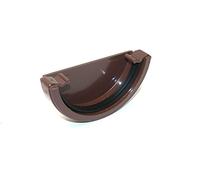 Marshall Tufflex Half Round Gutter 112mm External Stop End Cap RWE1BR (Brown)