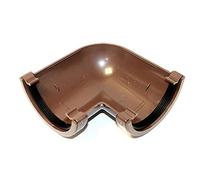 Marshall Tufflex Round Gutter 112mm 90 Degree Angle RWA1 Black, White, Grey, Brown (Brown)