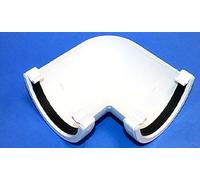 Marshall Tufflex Round Gutter 112mm 90 Degree Angle RWA1 Black, White, Grey, Brown (White)